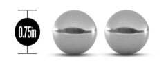 Серебристые вагинальные шарики Gleam Stainless Steel Kegel Balls - 