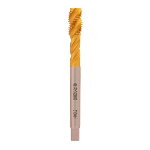 Метчик М16х1,0 (Машинный, винт.) DIN374 HSSE-TiN 6h C/2-3P R45 100мм a=9,0 H-Tools 513X01-D2-0162