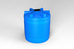 Ёмкость пластиковая пищевая ЭкоПром ЭВЛ 1.2 2000 л. вертикальная усиленная под плотность до 1.2 г/см3 (140x140x154см;синий) - арт.555417
