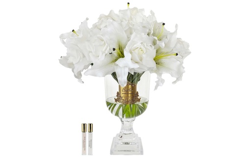 Букет из роз и лилий ароматизированный и 2 спрея 10мл Cote Noire Gold & Ivory White белый