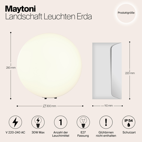 Ландшафтный светильник Maytoni Erda O594FL-01W
