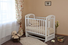 С 718 Кровать детская Агата  накладка-ростомер №11 (белая)