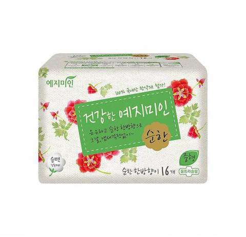 Yejimiin Mild Herb Cotton Sanitary Pads 16P (Small)