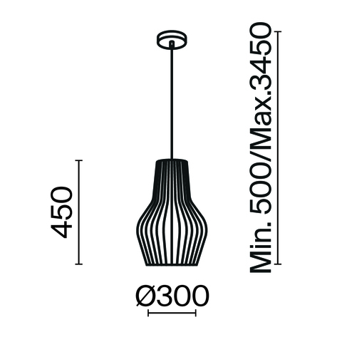 Подвесной светильник Maytoni Roots MOD191PL-01W1