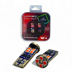 LED лампы Т10 (3030) 12SMD Canbus Red