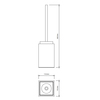 Decor Walther 0940550 Decor Walther Brownie SBG Ершик для туалета - Белая искусственная кожа с белым фарфором