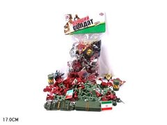 Набор солдатиков со стеной, размер 17*27