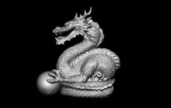 Силиконовый молд № 1051-1 Дракон с шаром