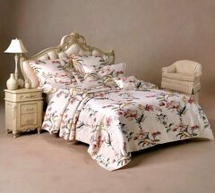 Бесшовное постельное бельё, креп-жатка, 1,5 спальное, комплект К-002