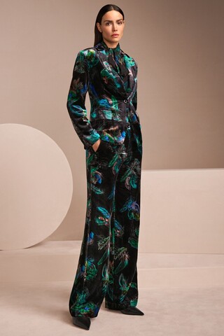 Marc Cain Костюм бархатный в узор с перьями