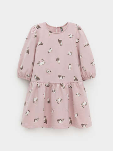 платье  для девочки  КР 5899/розовый лед,кошечки к577