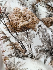 Вискоза штапель, а-ля де Жуи, коричневый