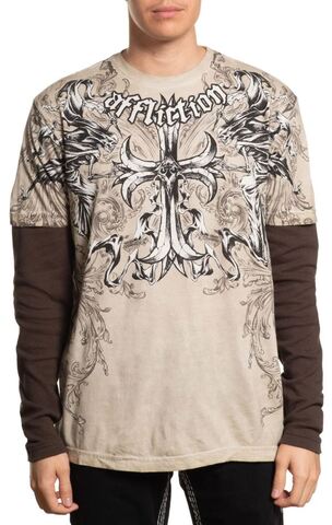 Футболка лонгслив Jump 2fer Affliction