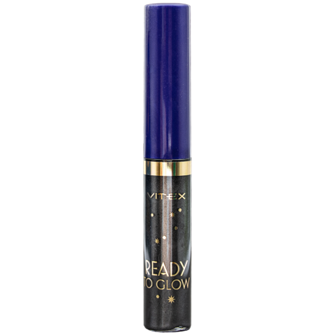 VITEX READY to GLOW Подводка жидкая для глаз ЧЕРНЫЙ МЕТАЛЛИК, 5.4 г.
