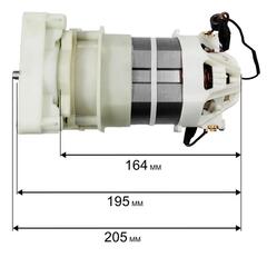 Двигатель эл. переменного тока DDE EC1800 в сборе (793-114-032)
