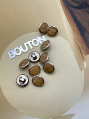 Пуговицы серебристые 