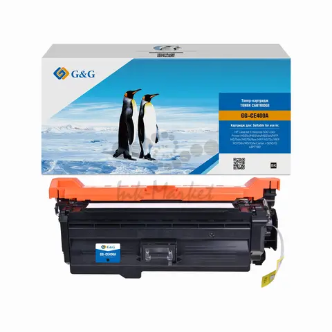 Картридж G&G 507A для HP CLJ M551, M575, M570; Canon LBP7780, with chip (5 500стр.) (замена CE400A)