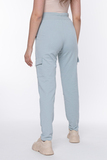 Спортивные брюки для беременных 15863 серо-голубой