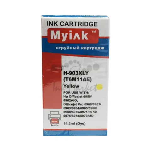 Картридж для HP T6M11AE 903XL OfficeJet 6950, OfficeJetPro-6960, 70 Yellow AQUAMARINE (Совместимый)