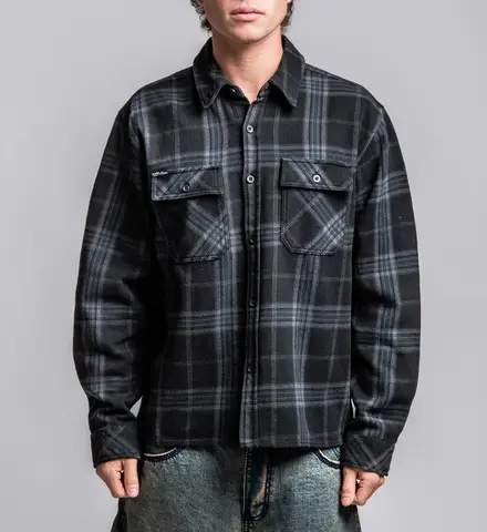 Affliction | Рубашка фланелевая мужская Winged Up Flannel Shirt 110WV967 перед