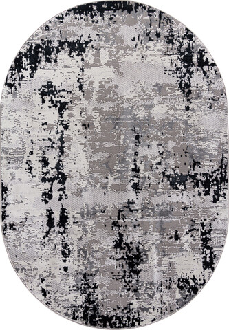 ковёр PALERMO 1*2 м (F282 DARK-GRAY) овал
