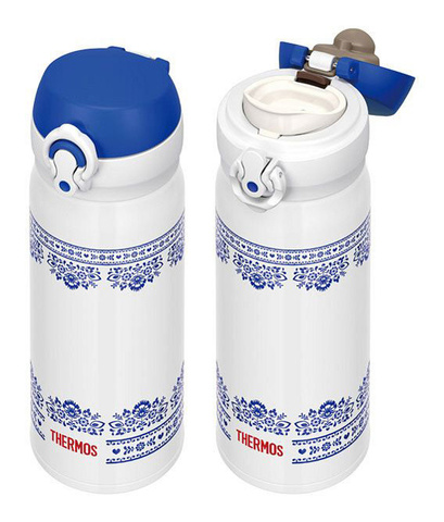 Термос Thermos JNL-402 0.4л. белый/синий (319562)