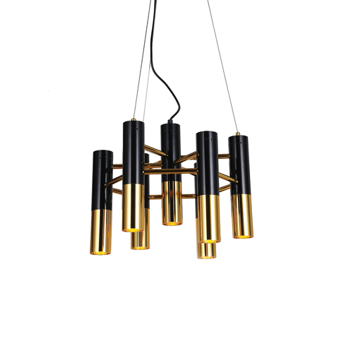 Люстра Ike Suspension Black-Gold 7 D42