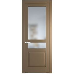 Межкомнатная дверь эмаль Profil Doors 4.5.4PD перламутр золото остеклённая