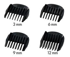 Набор насадок Jaguar 3, 6, 9, 12 мм для машинки J-Cut 60 Li