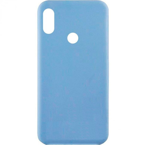 Силиконовый чехол Silicone Cover для Xiaomi Mi 6X (Голубой)