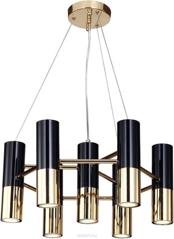 Люстра Ike Suspension Black-Gold 7 D42
