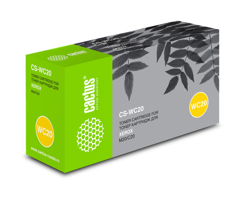 Картридж лазерный Cactus CS-WC20 106R01048 черный (8000стр.) для Xerox WorkCentre M20/CC C20