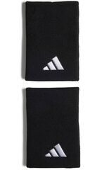 Теннисные напульсники Adidas Wristbands L (OSFM) - black/black/white