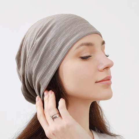 Картинка шапка-бини Skully Wear YZM-319 grey - 2