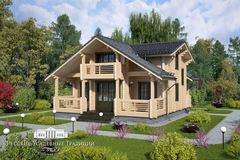 Проект двухэтажного дома "Ротари" 146 кв.м.