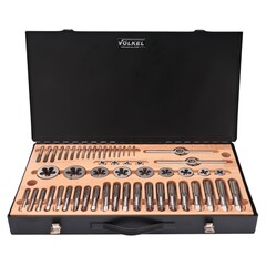 Набор метчиков и плашек M3 -M24 HSS-G 61пр Volkel 48006