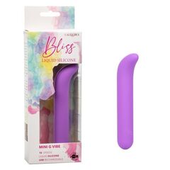 Фиолетовый мини-вибромассажер Liquid Silicone Mini G Vibe для стимуляции зоны G - 10,75 см. - 