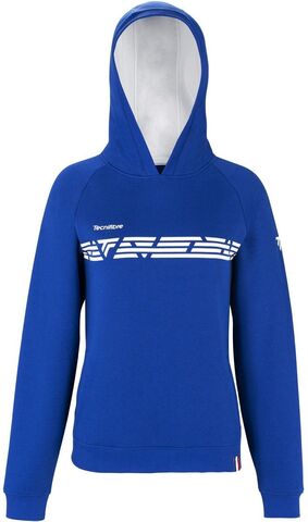 Женская теннисная куртка Tecnifibre Lady Fleece Hoodie - royal blue