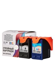 Струйный картридж SD367AE (№22 Tri-colour) для HP DeskJet 3940, D2360, F380, 4355, D1530, D2460, F4180, F2180, PSC 1410, Officejet J3680, 4355, 5610, J5520, водорастворимый тип чернил, триколор, 11 мл., 600 к.