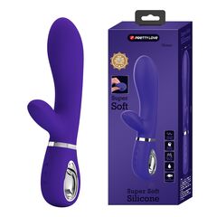 Фиолетовый вибростимулятор-кролик Thomas - 20,5 см. - 