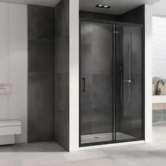 Душевая дверь ABBER Schwarzer Diamant AG30180B фото
