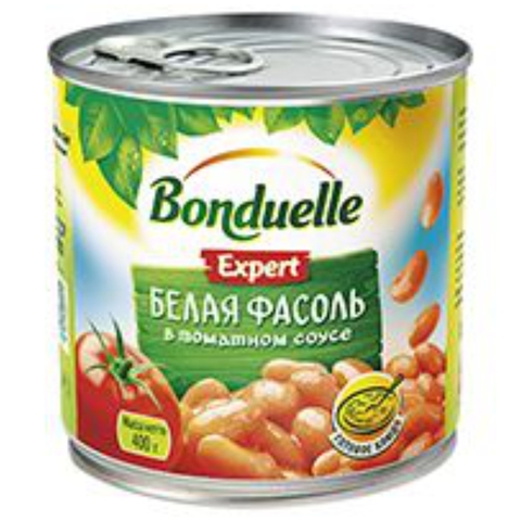 Фасоль белая BONDUELLE в томат соусе 430 г ж/б ВЕНГРИЯ