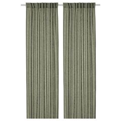Комплект штор IKEA DYTAG (ДЮТОГ), Хаки, 145x250 см, 2 шт