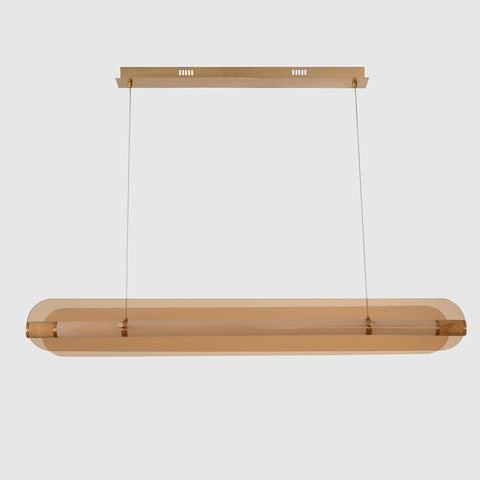 Подвесной светодиодный светильник Crystal Lux AMARILLO SP70W LED BRASS