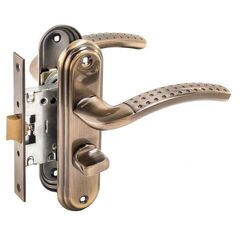 Защелка с фиксацией БУЛАТ ЗЩ1-Д01.01 (Л) АЛЬФА бронза ЛЕВАЯ ВНУТР/ПРАВАЯ НАРУЖНЯЯ