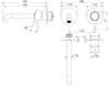 Remer X15PLWBBG Смеситель для раковины Remer X Style X15PLWBBG, золото брашированное