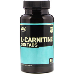 Optimum Nutrition L-карнитин, 500 мг 60 таблеток