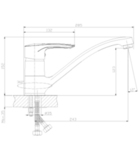 Смеситель для кухни c поворотным изливом Z40-21