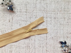 Молния брючная спираль полуавтомат, L 20 см, Т3, н/р, светлая горчица