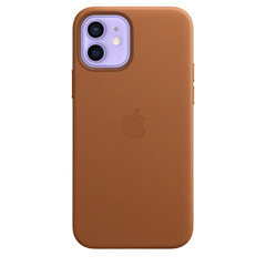 iPhone 12 | 12 Pro Leather Case with MagSafe Saddle Brown
